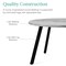 Best Choice Products 35.5in Mid-Century Modern Round Dining Table w/ Steel Legs, Adjustable Feet